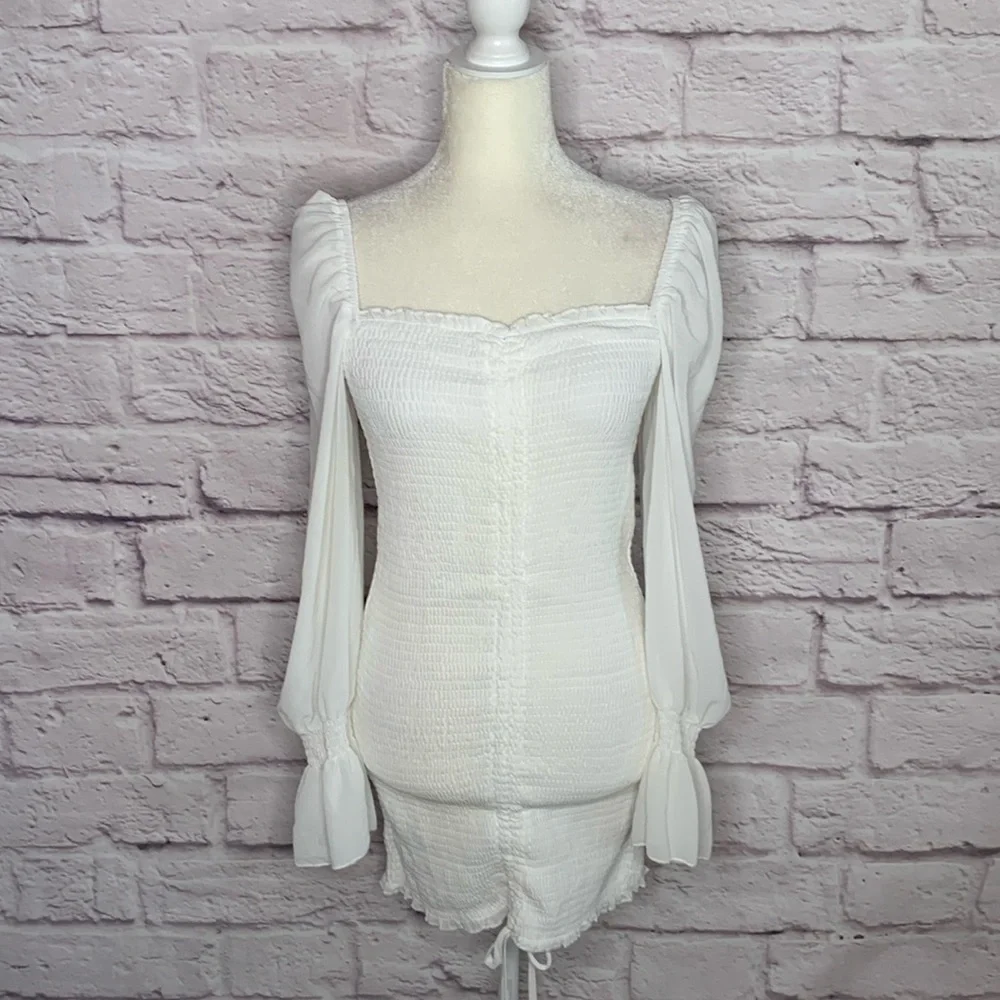 princess polly white bodycon dress Ilaine Lace Mini Dress | White | Womens